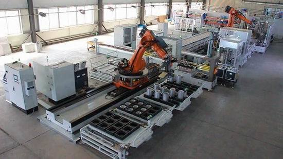 机器人组装堆放生产线  时间2018年  用户：上海沃瑞